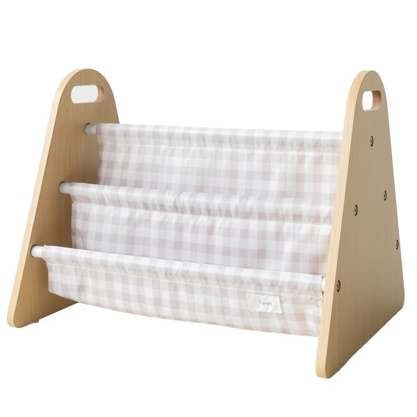 Présentoir à livres portable double-face - Vichi beige