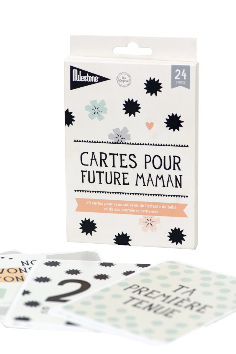 Cartes "future maman" Milestone ™ Marques elements for kids France