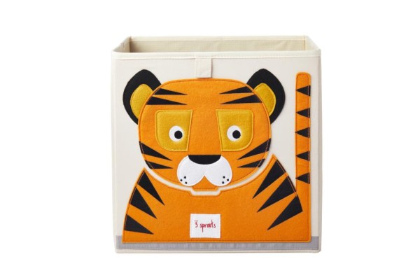 Cube de rangement jouets tigre
