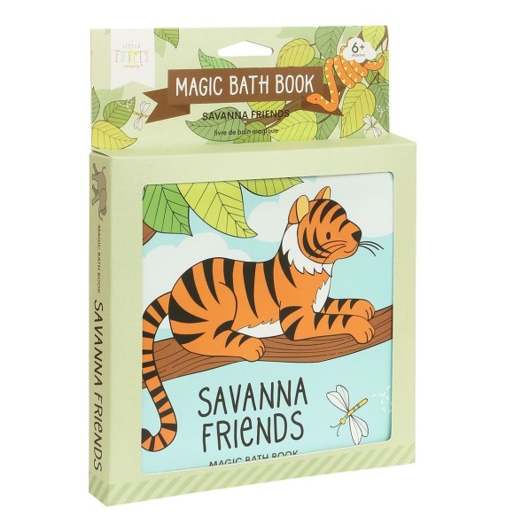 Livre de bain magique : Amis de la savane