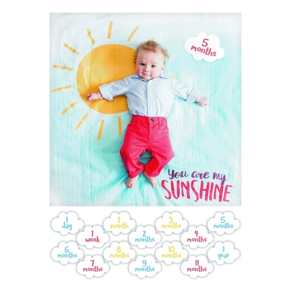 Lange en coton & cartes - "You are my sunshine"