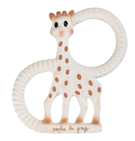 Anneau de dentition SO''PURE Sophie la girafe (en caoutchouc naturel) Version très souple