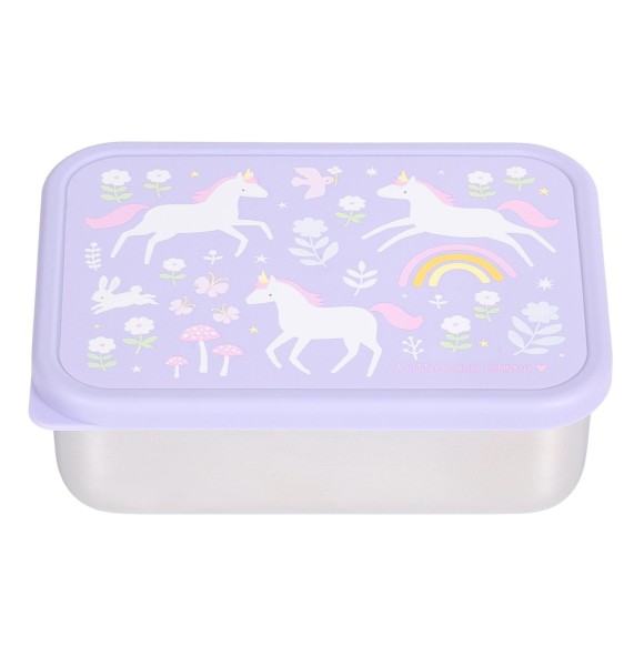 lunch box en acier inoxydable rêves de licorne