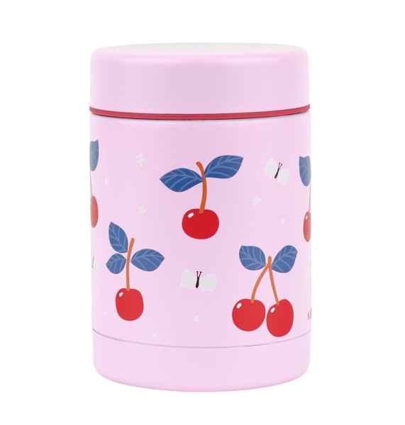 bocal en acier inoxydable cerises