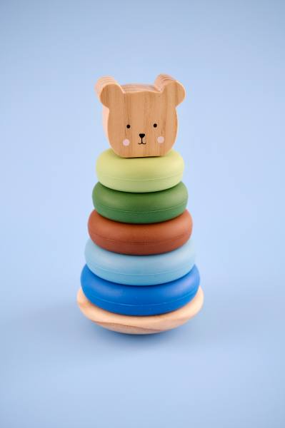 Jeu pyramide silicone ourson