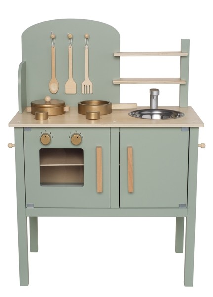 Cuisinière en bois vert